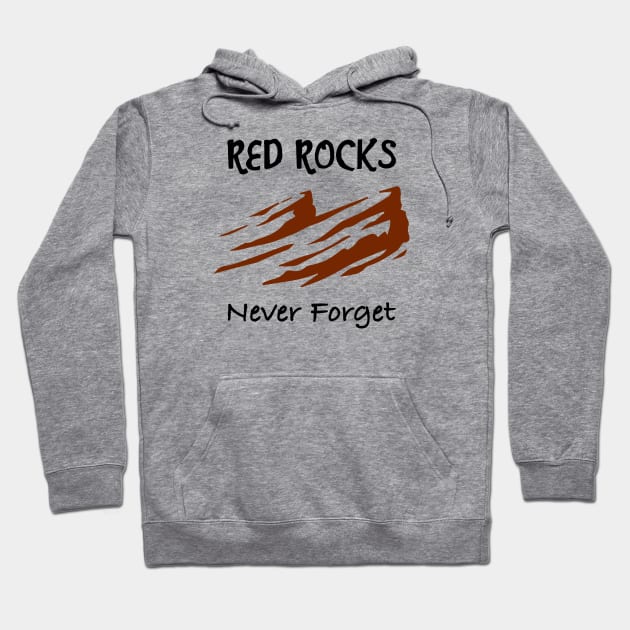 Red Rocks Amphitheater Denver Colorado Hoodie by DeadBeatElite